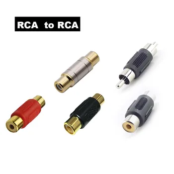 2 buc Dual RCA la RCA Cuplaj Joiner Plug de sex Feminin de sex Masculin Conector Audio Video, Cablu AV Extender pentru CCTV aparat de fotografiat