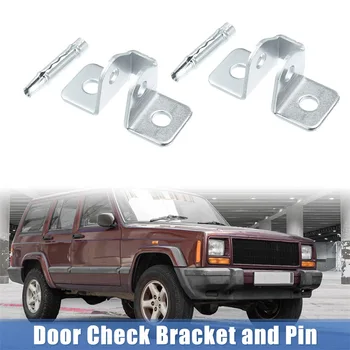 2 Setați Ușa Verifica Brida și Pin-ul pentru Jeep Cherokee 1984-2001 55002361 55012900 Verificați Ansamblul Brațului pe Driver pe Partea Pasagerului