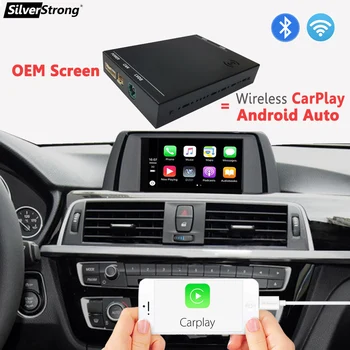 SilverStrong Wireless, Android Auto,CarPlay Pentru BMW F18 F20 F80 F56 F36 F06 F12 F13 F07 F01 F02 E89 Z4 CIC NBT EVO