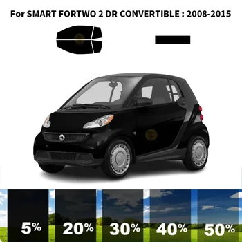 Structuri nanoceramics masina UV Fereastră Tentă Kit Fereastră de Film Auto Pentru SMART FORTWO 2 DR CONVERTIBILE 2008-2015