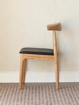 Nordic din lemn masiv, scaun de luat masa ash corn scaun simplu și modern computerul de acasă scaun scaun în sala de mese