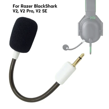 Detasabila 3.5 mm Microfon pentru Razer BlackShark V2 Cască Microfon Plug și de a Folosi Windproof Spuma Microfon de Anulare a Zgomotului