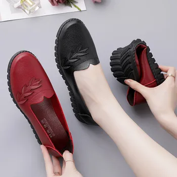 2023 Primavara Toamna Femei Mocasini Alunecare Pe Pantofi Plat Pentru Femei Moale Casual Respirabil Pantofi De Mers Pe Jos Mama Pantofi
