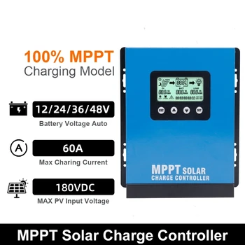 40A 50A 60A MPPT Controler de Încărcare Solar Sistemul Solar Reglementare Pentru 12V 24V 36V 48V Litiu/Plumb/Inundate/Sigilat/Baterie Gel