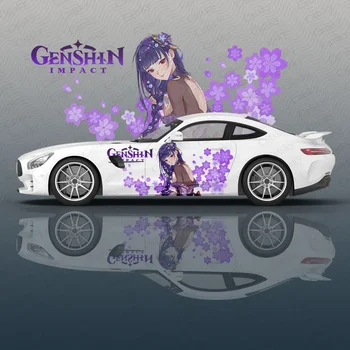 Raiden Shogun Genshin Impact animale Auto Decal Film Protector de Vinil Curse Partea Grafica Accesorii Spray Vopsea auto Autocolante