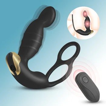 Sex Anal Toy Masaj De Prostata Masculină Vibratoare Penis Inel Wireless De Control De La Distanță Anal Gay Prostata Vibrator Anal Jucării Erotice