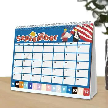 Calendar De Birou 2024 Simplu Lunare 2024 Calendar De Birou Planificator Decorative Note Multifunctional Carton Calendar Ornamente Pentru
