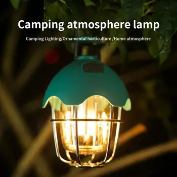LED Camping Lampa Retro Agățat Lampa de Cort Impermeabil Estompat Lumini de Camping în aer liber Cort Lampă de Urgență Lumina Lanternei