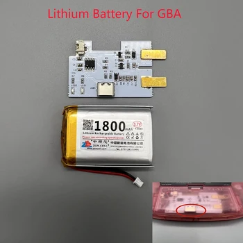 1800mAh Baterie Reîncărcabilă Litiu Pentru game BOY ADVANCE GBA GBC GBP Modulul de încărcare Suport original shell