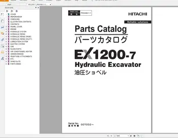 Hitachi Excavator Minier EX 2021 10.9 GB PDF Catalog de Piese, Manual Tehnic, Atelier de lucru Manual, Diagrama de Circuit DVD