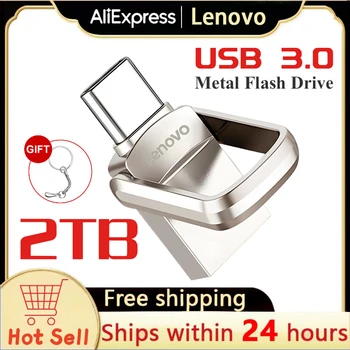 Lenovo USB Flash Drive 2TB 1TB USB 3.0 Pendrive-ul de 128GB, 256GB 512GB de Interfață Stick USB 64 GB Telefonul Mobil OTG Pen Drive