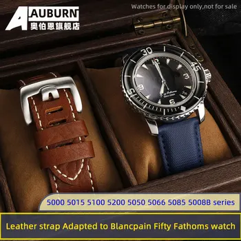 20mm 23mm pentru Blancpain ceas curea, Cincizeci de Stânjeni de 5000 5015 5100 5200 5050 5066 5085 5008B Blancpain bandă de piele accesorii