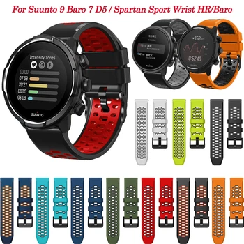 24mm Curea Noua de Silicon Original Watchband Pentru Suunto 7/9/9 Baro/D5/Sport Baro/Spartan Sport Încheietura mâinii HR Band Brățară Accesorii