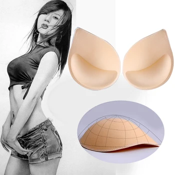 3-1Pair Sutien Umplutură Piept Cupe pentru Femei costume de Baie Bikini Insertii de Umplutură Push-Up Breast Enhancer este Detasabila Spumă Burete, sutiene