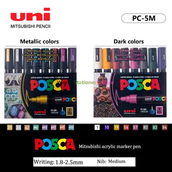 Noi UNI POSCA Marker Set Graffiti PC-5M POP Publicitate Poster Stilou Desen de Mână-trase de Artă Plumones Rotuladores