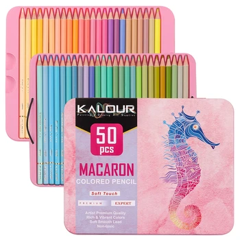 50Pcs Macaron Set de Colorat Creion Pastel Creioane Color Rechizite Școlare Papetărie pentru Copii Schiță de Colorat de Artă