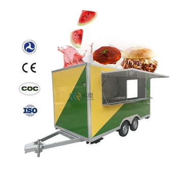 Noi Alimente Van Trailer Mobil Cărucior Bucătărie Fast-Food Truck Pentru Catering Croissant Gustare Van Echipamente