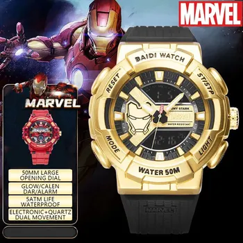 Marvel Sportiv Impermeabil Ceas, Ceas Deșteptător Luminos Ceas Multifunctional Chrono Ceasuri Digitale Reloj Hombre Cadouri Pentru Bărbați