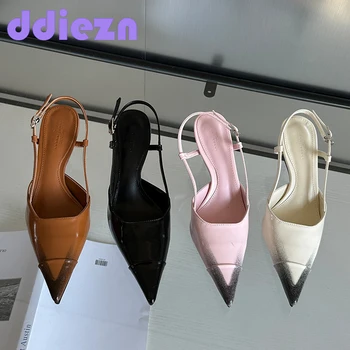 Culori Amestecate Încălțăminte De Moda 2024 De Femei Tocuri Pantofi Pompe De Sex Feminin Superficial Pantofi Deget A Subliniat Doamnelor Pantofi Cu Toc Inalt, Subtire