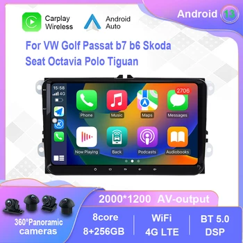 Android 12.0 Pentru VW Golf Passat b7 b6 Skoda Seat Octavia Polo, Tiguan Radio Auto Multimedia Player Video de Navigare Nu 2din dvd