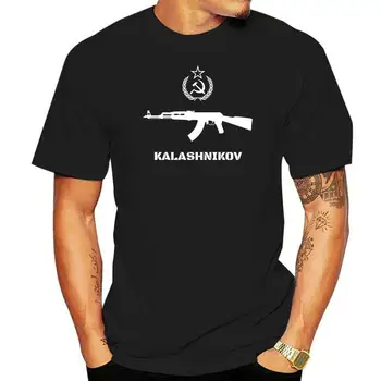Cele Mai Noi 2022 Moda 100% Bumbac Maneca Scurta O-Gât Sovietic T-Shirt Kalashnikov Ak-47 Epocă Urss Rusă S-O Faceți Shirt Design