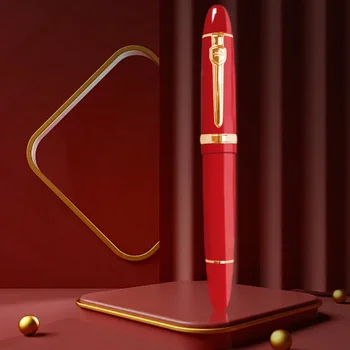 Jinhao 159 General Roșu Rollerball Pen Aur Clip scris de Papetărie de Birou Rechizite rafinat student cadouri pixuri cu cerneală