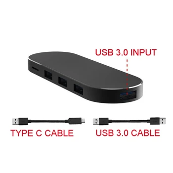 Y1UB 7-În-1 de Tip C Hub USB Card Reader Adaptor Pentru MacBook PC Android Ph