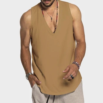 Vara Oamenii V Neck Short Sleeve T Camasa Slim Fit Sport T-shirt Bărbat Solid Moda Teuri Topuri de Vara Tricotate Sală de Fitness, Vesta