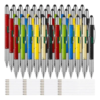 36 De Piese 6-În-1 Multitool Pixuri Cadou Instrumentul Stilou Personalizate Pen Tool Gadget Stilou Cadou Pentru Barbati Pe Zi Tati
