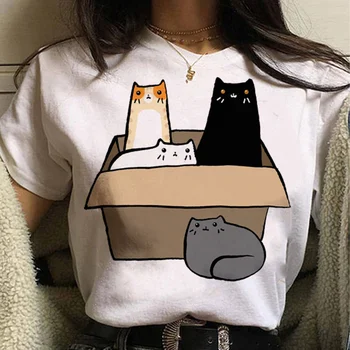 Pisici într-o Cutie tricouri femei harajuku tricou fata de 2000 haine