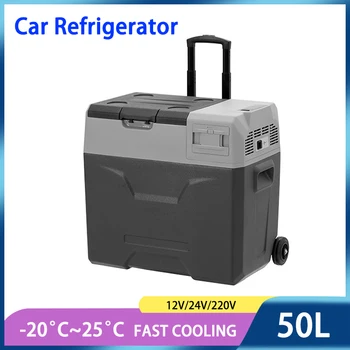 50L Auto Compresor Frigider Congelator Mici 220V Camion Vehicul Mini-Frigider 12V Utilizarea Acasă Camping Portabil Cooler Alpicool