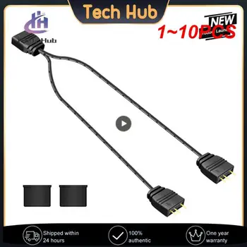 1~10BUC ARGB Splitter 5V 3 Pin 1 la 4 Universal 33.5 cm Placa de baza ARGB Cablu prelungitor cu Protecție pentru Desktop