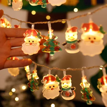 10led Moș Crăciun Șir de Lumini Decoratiuni de Craciun pentru casa de om de zăpadă, pom de crăciun Zână Lumina pentru Pomul de Decor Navidad Natal Cadou