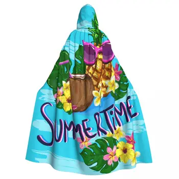 Vara Ananas Ochelari De Soare Flori Tropicale Mantie Cu Glugă Poliester Unisex Vrăjitoare Cape Costum Accesoriu