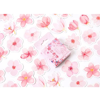45pcs/pachet de Flori de Cires Decorare Adeziv Cutie DIY Frumos de Flori Album Papetărie Autocolante