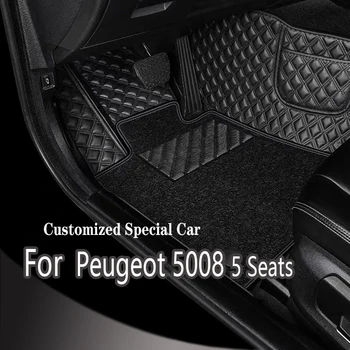 Auto Covorase Pentru Peugeot 5008 5 Locuri 2017 2018 2019 2020 2021 Auto Personalizate Picior Tampoane Covor De Acoperire Accesorii De Interior