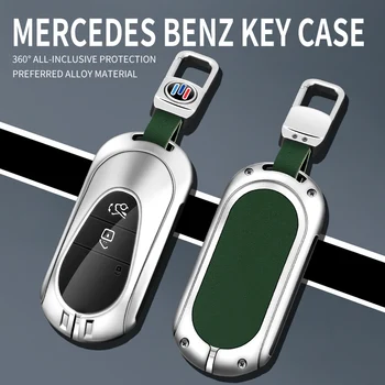 Aliaj de Zinc din Piele de mașină de la Distanță Cheie Fob Caz Acoperire Shell Pentru Mercedes Benz W223 Clasa S300 S350 S450 S500 2020 2021 brelocuri