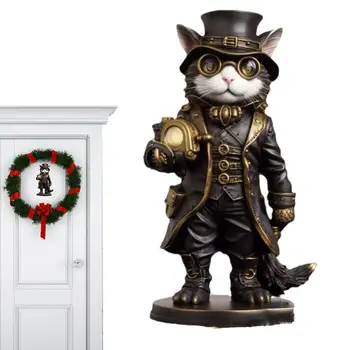 Cat de crăciun Ornamente Decorative 2D Acrilice Cat Pandantiv Distractiv Decorare Accesorii Auto Cadouri de Colectie Cu Coarda Femei Bărbați