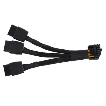 3X8pin PCI-E Pentru a 16Pin(12+4) conector PCI-E 5.0 12VHPWR Conector 90 Grade Cot Cablu Părți GPU RTX4090 RTX4080 Serie P8X3 Să 16PIN-O