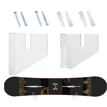 Skateboard Rack De Afișare Acrilic Suport De Perete Fix Pentru Interior Cu Montare Pe Skateboard Plutitoare De Stocare A Suportului De Instalare Rapidă