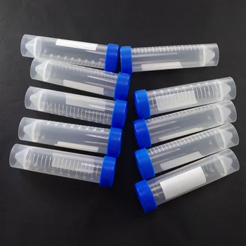 10buc 50ml Laborator de Plastic Scară Tub de Centrifugă cu Fund Plat cu Capac Cu filet PE Tub PCR Tub Mostră de Specimen