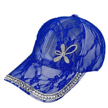 Flori Stras ochiurilor de Plasă Respirabil Casquette Capace pentru Femei Dantelă de Moda pălărie de Vară parasolare Gorras Hombre Originales